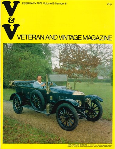 1972 VETERAN AND VINTAGE MAGAZINE 16 ENGLISH