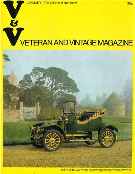 1972 VETERAN AND VINTAGE MAGAZINE 16 ENGLISH