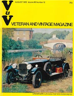 1972 VETERAN AND VINTAGE MAGAZINE 16 ENGLISH