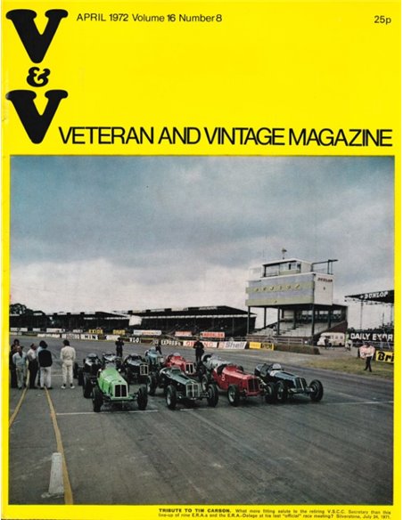 1972 VETERAN AND VINTAGE MAGAZIN 16 ENGLISCH
