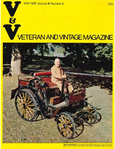 1972 VETERAN AND VINTAGE MAGAZINE 16 ENGLISH