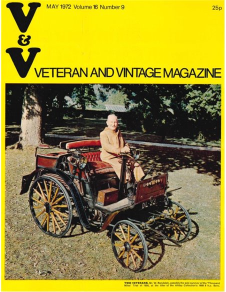 1972 VETERAN AND VINTAGE MAGAZINE 16 ENGLISH