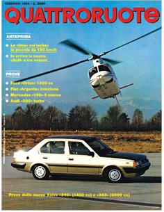 1984 QUATTRORUOTE MAGAZINE 340 ITALIAANS