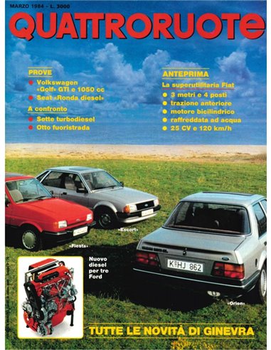 1984 QUATTRORUOTE MAGAZIN 341 ITALIENISCH