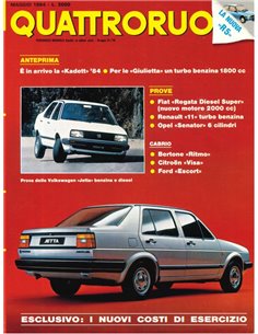 1984 QUATTRORUOTE MAGAZIN 343 ITALIENISCH