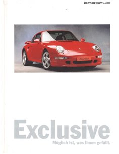 1995 PORSCHE EXCLUSIVE HARCBACK BROCHURE GERMAN