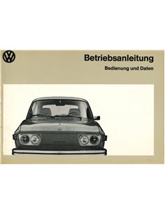 1973 VOLKSWAGEN 412E OWNERS MANUAL GERMAN