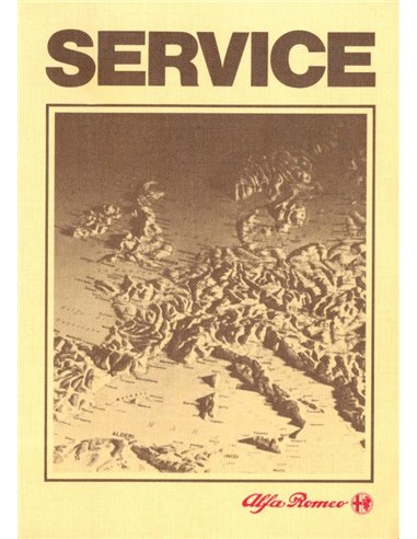 1983 ALFA ROMEO SERVICE INSTRUCTIEBOEKJE