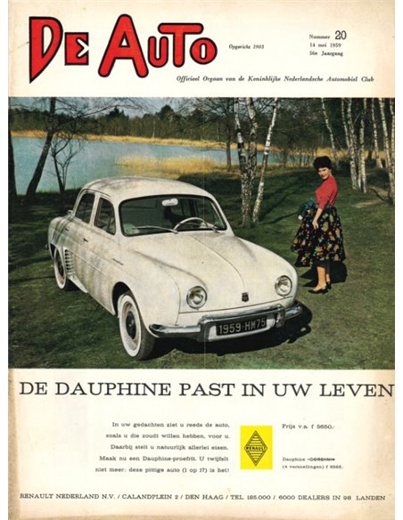 1959 DE AUTO MAGAZIN 20 NIEDERLÄNDISCH