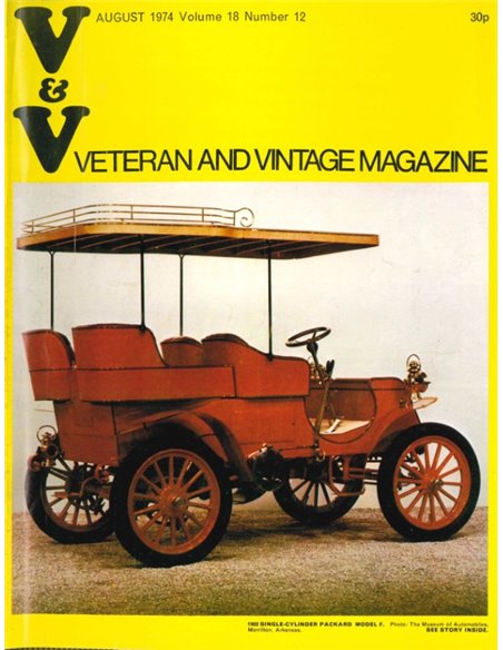1974 VETERAN AND VINTAGE MAGAZINE 18 ENGELS