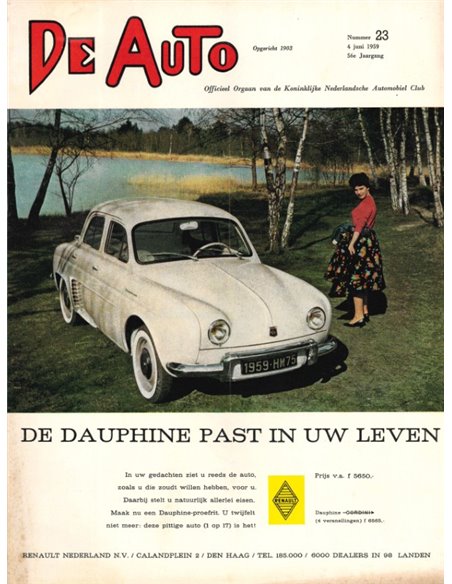 1959 DE AUTO MAGAZIN 23 NIEDERLÄNDISCH