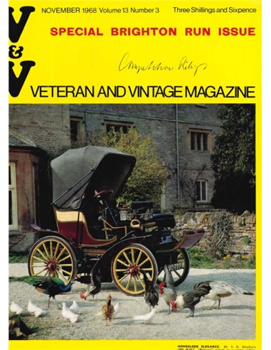 1968 VETERAN AND VINTAGE MAGAZINE 13 ENGLISH