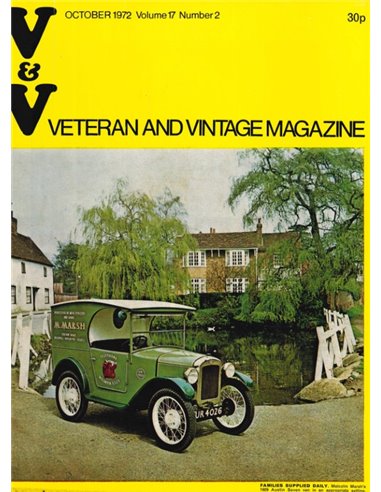 1972 VETERAN AND VINTAGE MAGAZIN 17 ENGLISCH