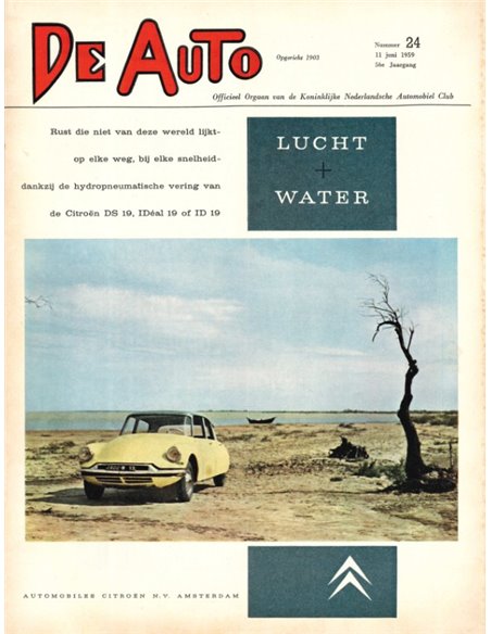 1959 DE AUTO MAGAZIN 24 NIEDERLÄNDISCH