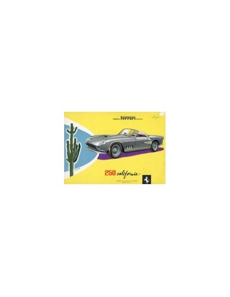 1959 FERRARI 250 CALIFORNIA LEAFLET BROCHURE ENGELS