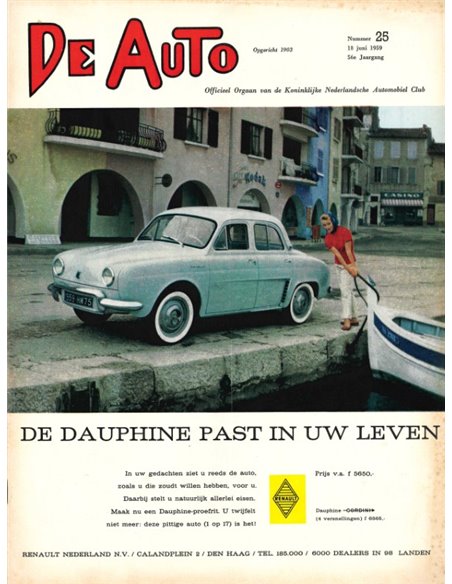 1959 DE AUTO MAGAZINE 25 NEDERLANDS
