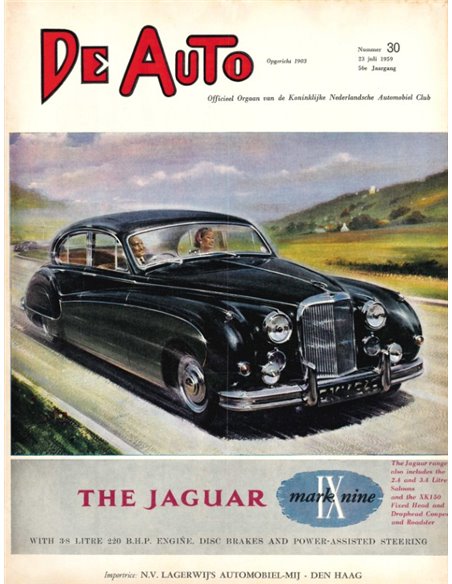 1959 DE AUTO MAGAZIN 30 NIEDERLÄNDISCH