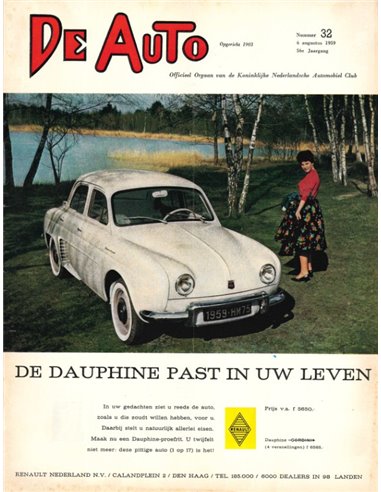 1959 DE AUTO MAGAZIN 32 NIEDERLÄNDISCH
