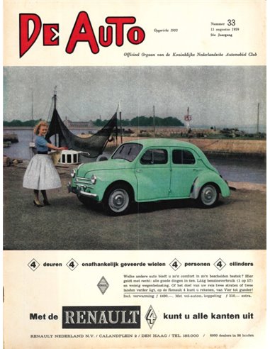 1959 DE AUTO MAGAZIN 33 NIEDERLÄNDISCH