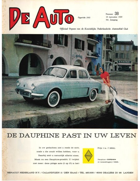1959 DE AUTO MAGAZIN 38 NIEDERLÄNDISCH