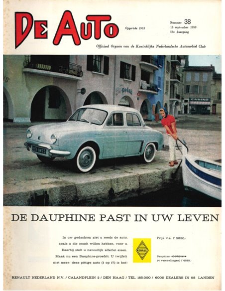 1959 DE AUTO MAGAZINE 38 DUTCH