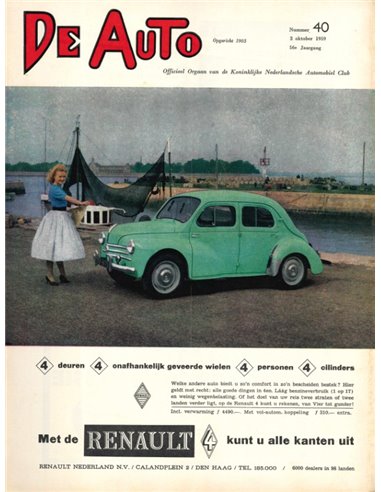 1959 DE AUTO MAGAZIN 40 NIEDERLÄNDISCH
