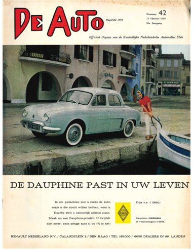 1959 DE AUTO MAGAZIN 42 NIEDERLÄNDISCH