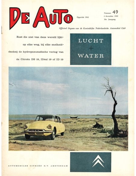1959 DE AUTO MAGAZINE 49 DUTCH
