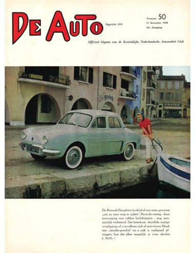 1959 DE AUTO MAGAZINE 50 DUTCH
