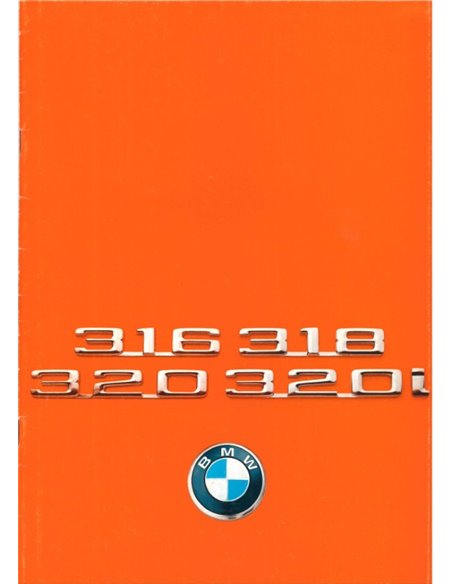 1975 BMW 3 SERIES BROCHURE DUTCH