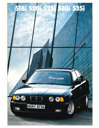 1989 BMW 5 SERIES BROCHURE DUTCH