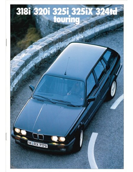1989 BMW 3 SERIE TOURING BROCHURE DUITS