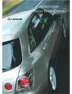 2001 LEXUS IS PROGRAMMA BROCHURE NEDERLANDS