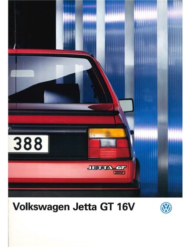 1987 VOLKSWAGEN JETTA GT 16V BROCHURE DUTCH