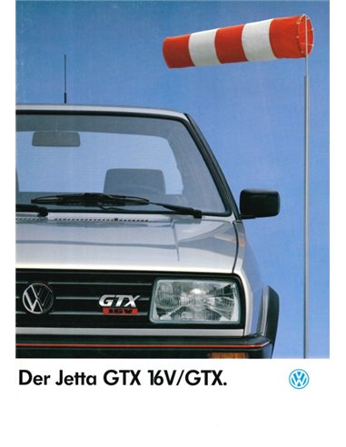 1987 VOLKSWAGEN JETTA GTX 16V BROCHURE DUITS
