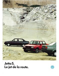 1986 VOLKSWAGEN JETTA S BROCHURE FRENCH