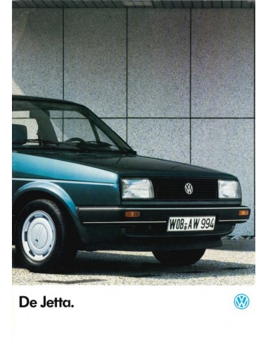 1986 VOLKSWAGEN JETTA PROSPEKT NIEDERLÄNDISCH