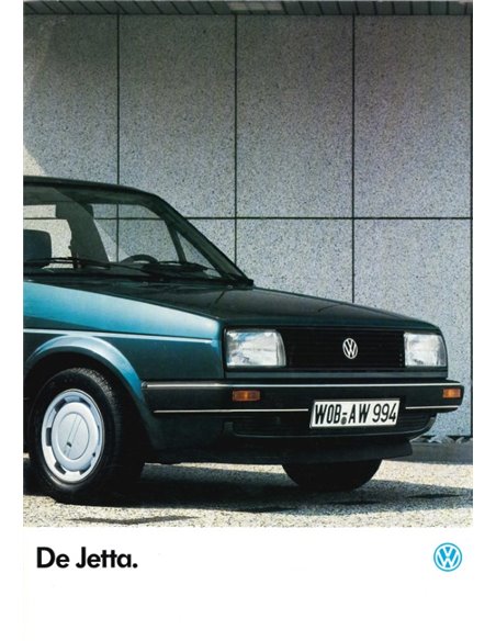 1986 VOLKSWAGEN JETTA PROSPEKT NIEDERLÄNDISCH