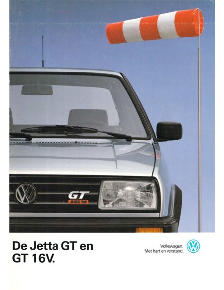1988 VOLKSWAGEN JETTA GT 16V BROCHURE DUTCH