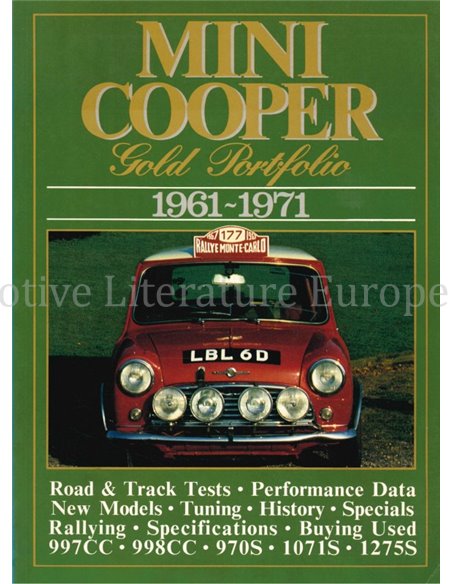 MINI COOPER GOLD PORTFOLIO 1961 - 1971 