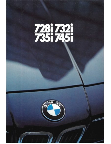 1981 BMW 7 SERIES BROCHURE DUTCH