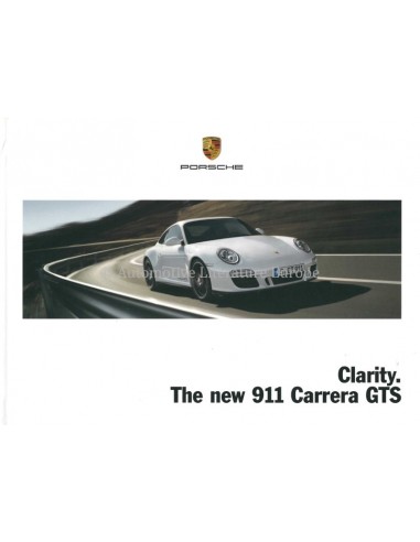 2010 PORSCHE 911 CARRERA GTS HARDCOVER BROCHURE ENGELS