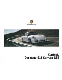 2011 PORSCHE 911 CARRERA GTS HARDCOVER PROSPEKT DEUTSCH