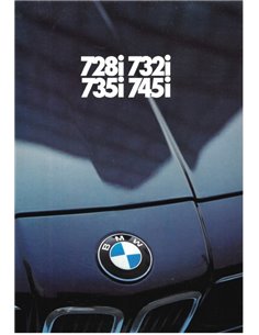 1981 BMW 7 SERIES BROCHURE DUTCH
