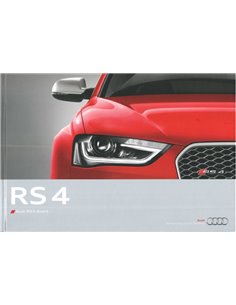 2013 AUDI RS4 AVANT HARDCOVER PROSPEKT DEUTSCH