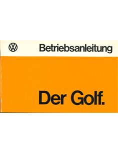 1975 VOLKSWAGEN GOLF OWNERS MANUAL GERMAN