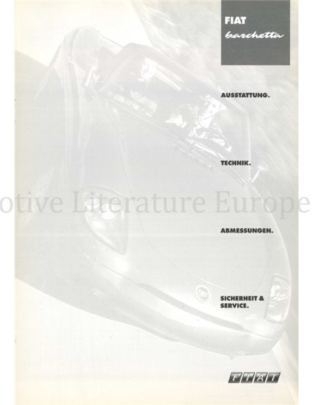 2000 FIAT BARCHETTA PROSPEKT DEUTSCH