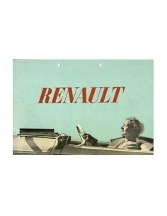1938 RENAULT VIVA BROCHURE NEDERLANDS