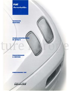 2001 FIAT BARCHETTA PROSPEKT NIEDERLÄNDISCH 2