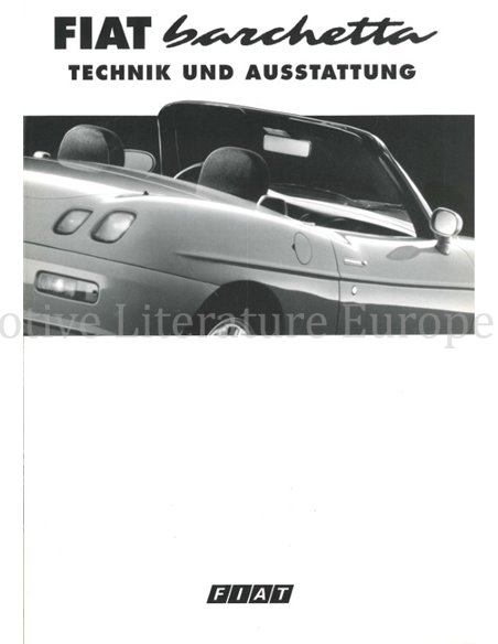 1995 FIAT BARCHETTA PROSPEKT DEUTSCH